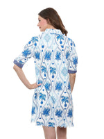 Load image into Gallery viewer, Chatham Dress Navy Chinoiserie Print