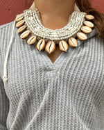 Load image into Gallery viewer, COWRIE COLLAR NECKLACE - 8
