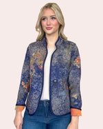 Load image into Gallery viewer, Reversible Blue and Orange Jacket