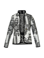 Load image into Gallery viewer, Reversible Pagoda Print Black and White Jacket