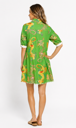 Load image into Gallery viewer, Chatham Dress Green Dragon Print