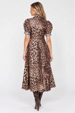 Load image into Gallery viewer, Montauk Dress Cheetah Print