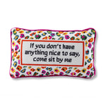 Load image into Gallery viewer, Come Sit By Me Needlepoint Pillow