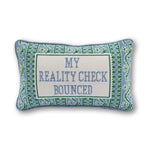 Load image into Gallery viewer, Reality Check Needlepoint Pillow