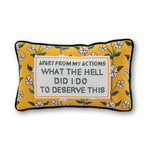Load image into Gallery viewer, What the Hell Needlepoint Pillow