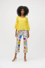 Load image into Gallery viewer, NEWSPAPER PRINT FLARE PANT