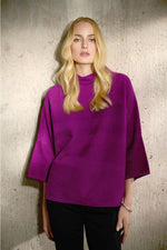 Load image into Gallery viewer, BOXY MOCK NECK TOP - Empress