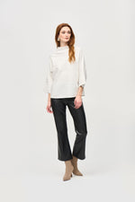 Load image into Gallery viewer, BOXY MOCK NECK TOP - Vanilla