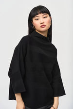 Load image into Gallery viewer, BOXY MOCK NECK TOP - Black
