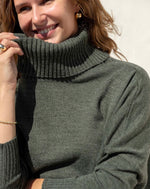 Load image into Gallery viewer, Catalina Turtleneck Sweater - Olive