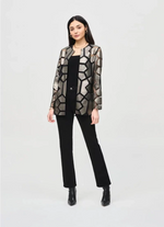 Load image into Gallery viewer, GEOMETRIC PATTERN JACKET - Gunmetal
