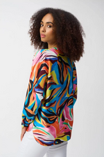 Load image into Gallery viewer, ABSTRACT SATIN BLOUSE
