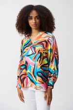 Load image into Gallery viewer, ABSTRACT SATIN BLOUSE