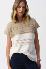 Load image into Gallery viewer, COLORBLOCK PULLOVER - Gold/Vanilla