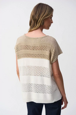 Load image into Gallery viewer, COLORBLOCK PULLOVER - Gold/Vanilla