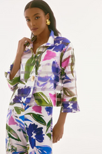 Load image into Gallery viewer, SIGNATURE SHADOW STRIPE FLORAL JACKET