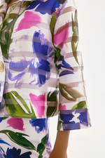 Load image into Gallery viewer, SIGNATURE SHADOW STRIPE FLORAL JACKET