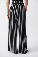 Load image into Gallery viewer, STRIPED SILKY WIDE-LEG PANT