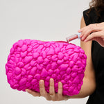 Load image into Gallery viewer, FLORA POP COSMETIC POUCH - Hot Pink