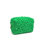 Load image into Gallery viewer, FLORA POP COSMETIC POUCH - Kelly Green