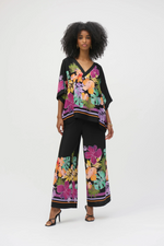 Load image into Gallery viewer, FLORAL BORDER PRINT WIDE LEG PANT