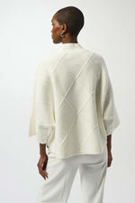 Load image into Gallery viewer, TEXTURED MOCK NECK SWEATER - Vanilla