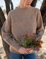 Load image into Gallery viewer, Monograph Mockneck Sweater - Driftwood