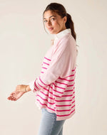 Load image into Gallery viewer, Catalina Vneck Sweater - Blush / Lipstick