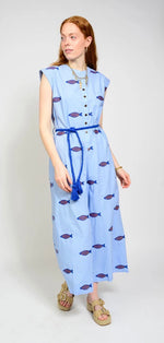 Load image into Gallery viewer, IVY JANE- Embroidered Fish Jumpsuit