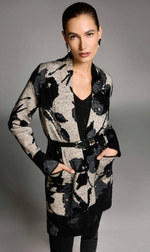 Load image into Gallery viewer, Abstract Jacquard Sweater Knit Long Cardigan