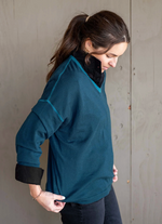 Load image into Gallery viewer, Delmar V-Neck Sweater - Deep Teal