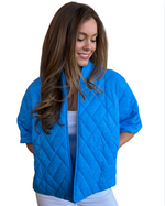 Load image into Gallery viewer, Caryn Lawn Penny Puffer Jacker : Sky Blue