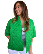 Load image into Gallery viewer, Caryn Lawn Penny Puffer Jacker : Kelley Green