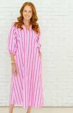Load image into Gallery viewer, Coco Palm Beach Dress - Red & Pink