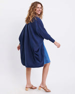 Load image into Gallery viewer, Chelsea Cotton Cashmere Kimono - Chambray