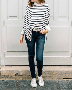 Catalina Sweater - Navy Stripes