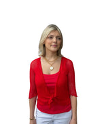 Load image into Gallery viewer, MESH CARDIGAN - RED
