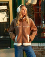 Load image into Gallery viewer, SHERPA LINED COAT - Camel
