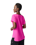 Load image into Gallery viewer, COWL NECK TOP - Ultra Pink
