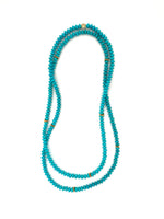 Load image into Gallery viewer, LONG WRAP NECKLACE - TURQUOISE
