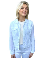 Load image into Gallery viewer, LINEN JACKET - White
