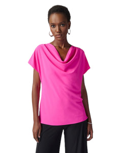 COWL NECK TOP - Ultra Pink