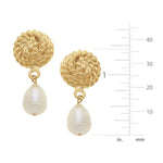 Load image into Gallery viewer, ROPE &amp; PEARL DROP CLIP EARRINGS
