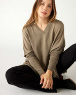 Load image into Gallery viewer, Catalina V-Neck Sweater - Hazelnut
