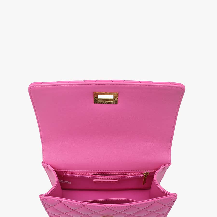 BALI QUILTED CROSSBODY - Pink