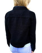Load image into Gallery viewer, LINEN JACKET - Black
