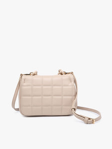 QUILTED CROSSBODY - Sand