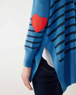 Load image into Gallery viewer, Amour Sweater - Azur Navy Stripe
