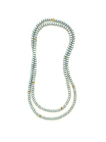 Load image into Gallery viewer, LONG WRAP NECKLACE - PALE BLUE
