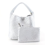 Load image into Gallery viewer, BROOKLYN WOVEN BAG - Silver
